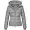 Chaqueta de Algodón Coreana Suelta con Capucha