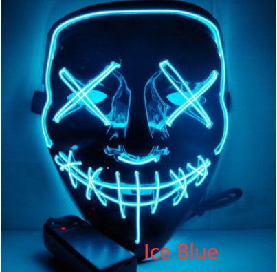 Máscara de Terror Halloween con Luz LED Fluorescente - Image 21
