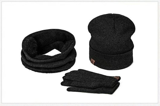 Gorro Tres Piezas con Forro de Terciopelo Cálido - Image 4
