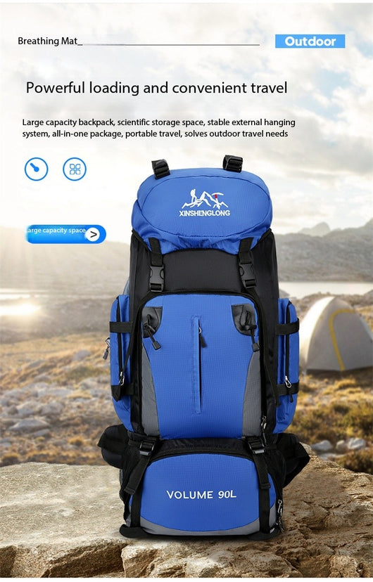 Mochila de Viaje 90L Impermeable para Senderismo y Trabajo - Image 19
