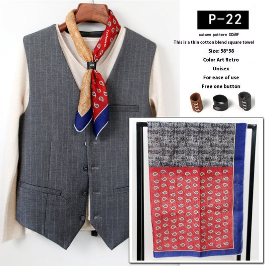 Bufanda de Seda Fina para Hombre - Accesorio Versátil Youth - Image 23