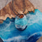 Water Drop Necklace Pendant At The Ends Of The Ocean Ocean Azul
