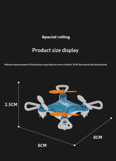 Dron Miniatura Portátil con Control Remoto - Cuadricóptero Estabilizador de Altitud - Image 13