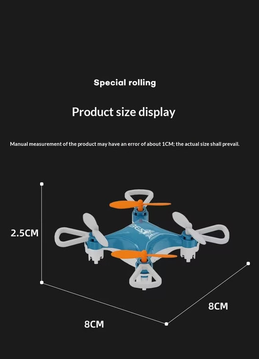 Dron Miniatura Portátil con Control Remoto - Cuadricóptero Estabilizador de Altitud - Image 13