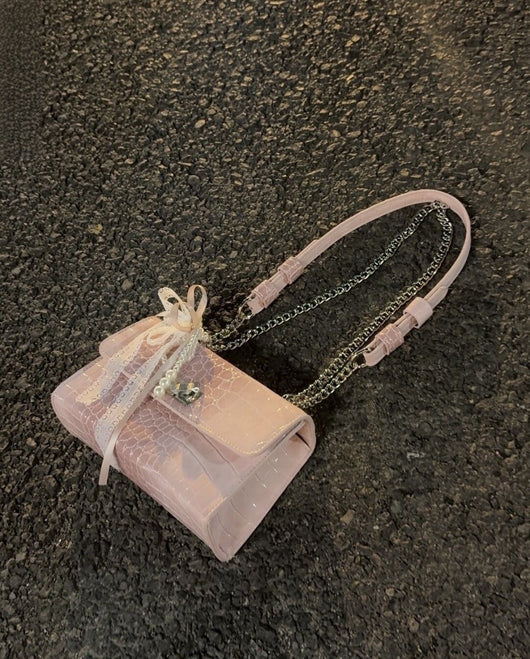 Bolso Crossbody Cuadrado Elegante con Cadena para Diario - Image 11