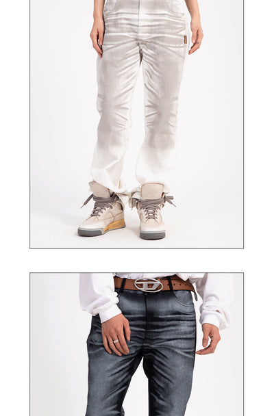 Jeans Casuales de Cintura Alta con Degradado para Hombre - Image 13