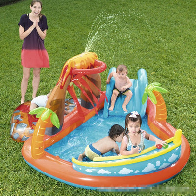 Piscina Inflable Volcán para Niños con Juegos Acuáticos - Image 3