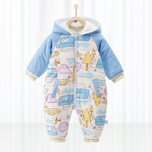 Pijama Infantil Estilo Panda Rojo Acolchado Manga Larga