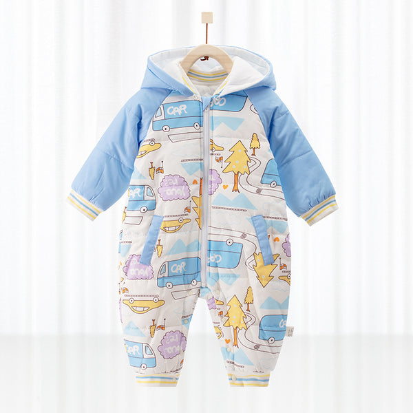 Pijama Infantil Estilo Panda Rojo Acolchado Manga Larga