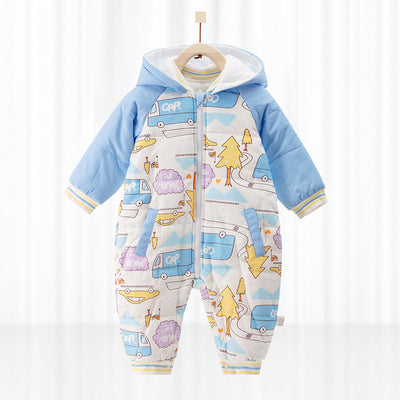 Pijama Infantil Estilo Panda Rojo Acolchado Manga Larga