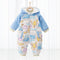 Pijama Infantil Estilo Panda Rojo Acolchado Manga Larga