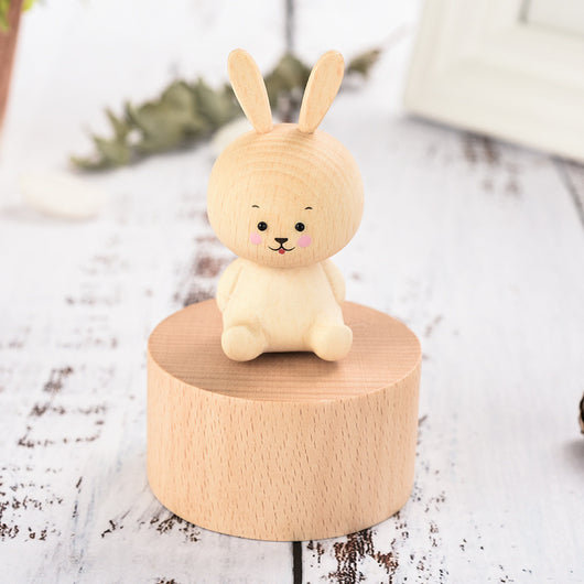 Caja de Música Miniatura de Madera con Diseño Infantil - Image 3