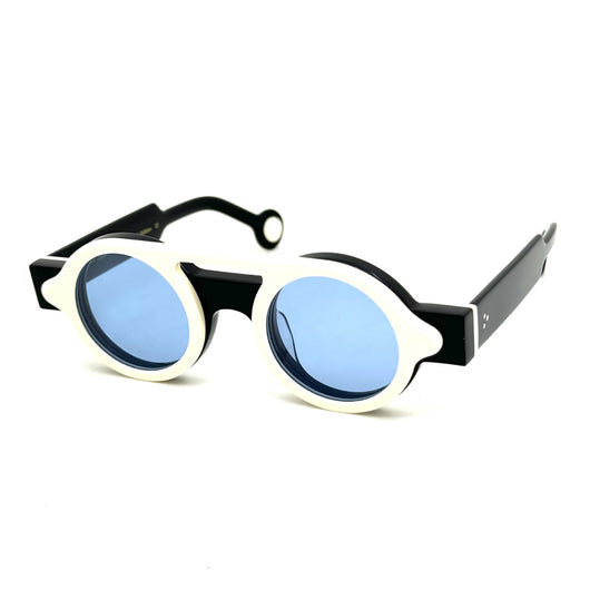 Gafas de Sol Polarizadas Azul Klein con Diseño Geométrico Circular - Image 17