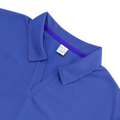 Polo Deportivo Hombre Cuello V Tejido Waffle Manga Corta Suelta - Image 28