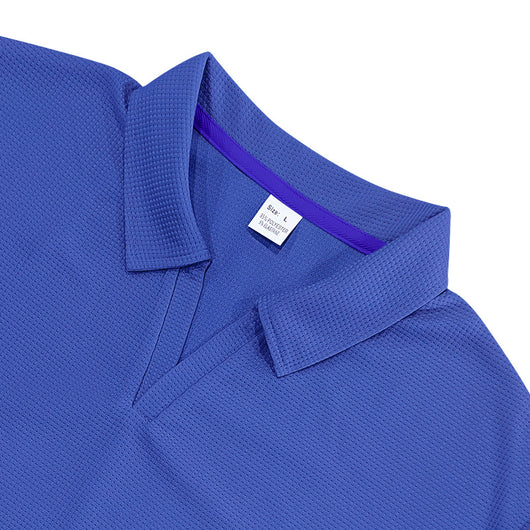 Polo Deportivo Hombre Cuello V Tejido Waffle Manga Corta Suelta - Image 28