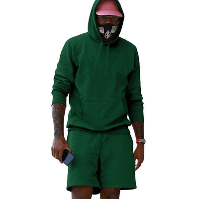 Conjunto de Sudadera y Shorts con Forro Polar para Hombre - Image 36