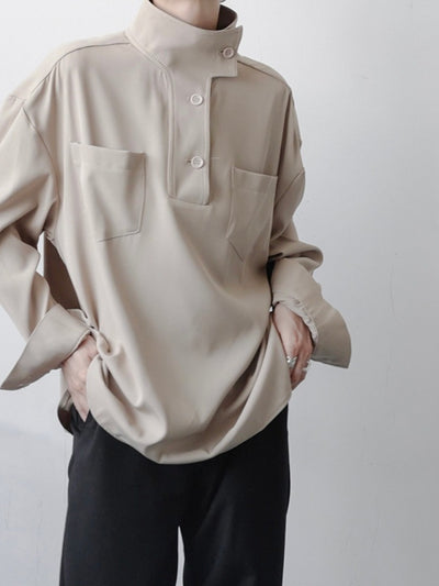 Camisa Casual Cuello Alto para Hombre - Image 5