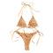 Bikini Estampado Dividido Europeo Americano para Mujer