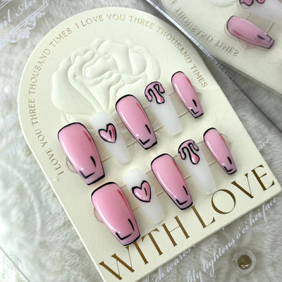 Uñas Postizas Largas Artesanales - Manicura Perfecta Lista para Usar - Image 4