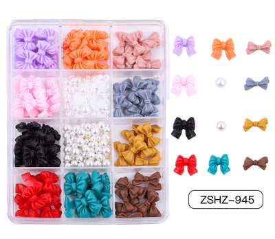 Set de Adornos Navideños de Resina con Lazos y Moños Mixtos - Image 40