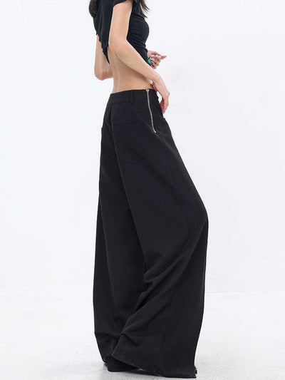 Pantalones Sueltos Negros Casuales para Mujer - Corte Recto - Image 7