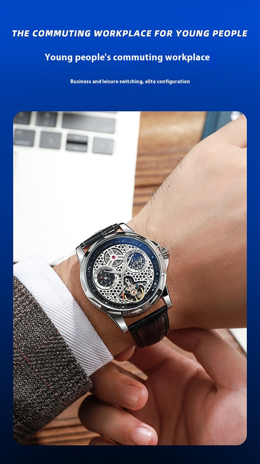 Reloj Automático de Acero Inoxidable con Esfera Luminosa Impermeable - Image 24