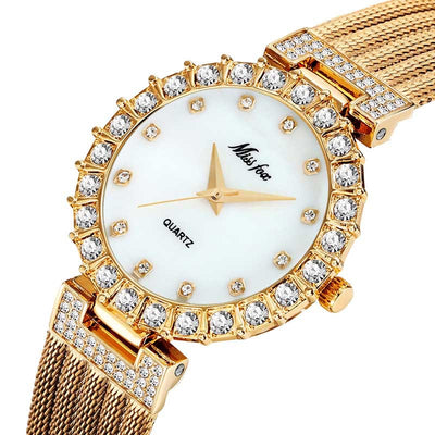 Reloj de Pulsera Mujer Resistente al Agua con Banda de Cobre - Image 6