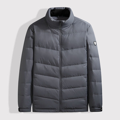 Chaqueta de Plumas para Hombre con Cuello Alto - Abrigo Cálido Otoño Invierno - Image 4