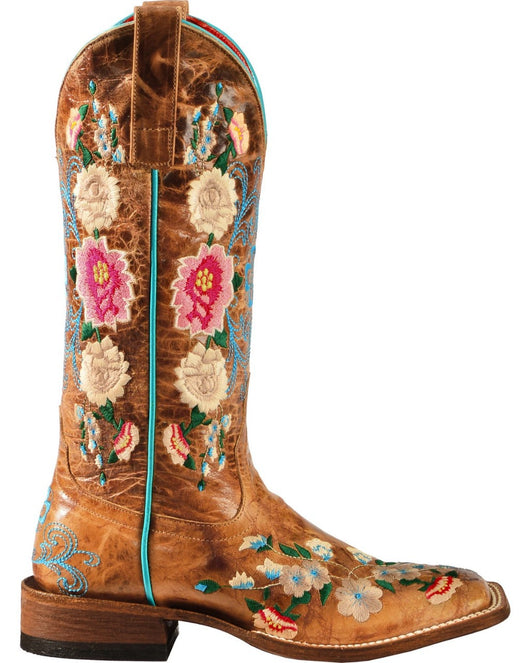Botas Altas Vintage Floreadas para Mujer - Estilo Knight en Cuero Sintético Marrón - Image 6