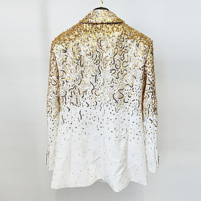 Blazer Doble Botonadura con Detalles Degradados - Image 2