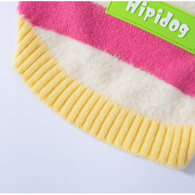 Suéter Cálido para Perro Mediano - Diseño Arcoíris con Rayas de Manzana para Otoño e Invierno - Image 25