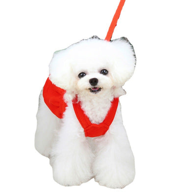 Falda de Lana Gruesa con Moño Navideño para Mascotas - Image 5