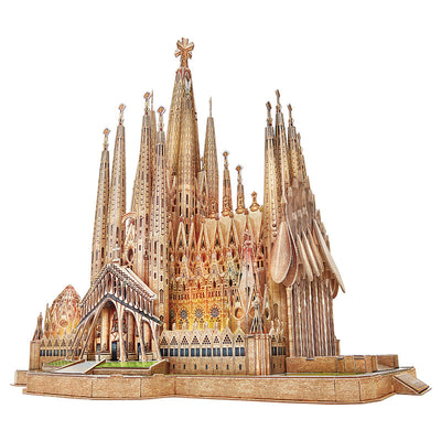 Puzzle 3D LED Sagrada Familia - Catedral Iluminada de Construcción Manual - Image 7