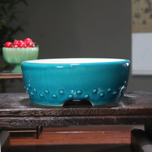 Maceta Zen de Cerámica Púrpura para Bonsái y Plantas - Image 7