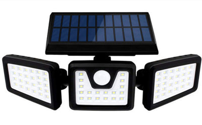 Lámpara Solar Giratoria 360° para Exteriores - Luz de Pared Triple Ajustable - Image 5