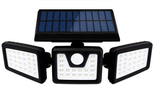 Lámpara Solar Giratoria 360° para Exteriores - Luz de Pared Triple Ajustable - Image 5