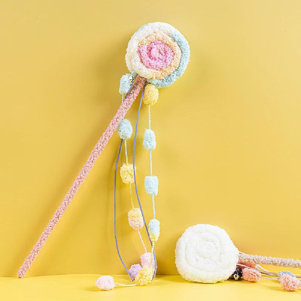 Juguete para Gatos en Forma de Piruleta de Terciopelo Divertido