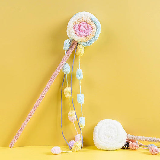 Juguete para Gatos en Forma de Piruleta de Terciopelo Divertido