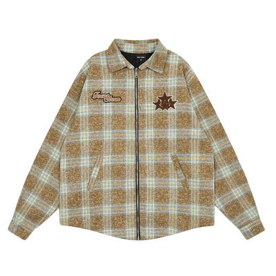 Camisa Chaqueta de Cuadros Vintage para Hombre - Image 13