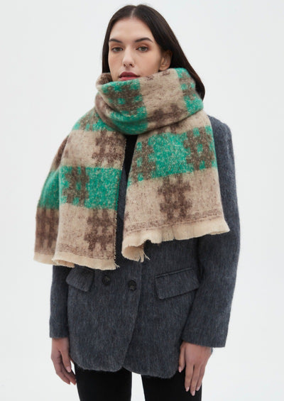 Bufanda Jacquard con Patrón Europeo y Americano - Image 27