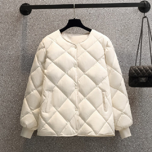 Chaqueta Corta Acolchada para Mujer Estilo Coreano Ligera - Image 2