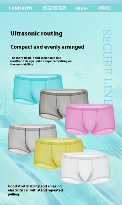 Bóxers Ultrafinos de Seda Helada para Hombre - Cintura Baja Sexy de Secado Rápido - Image 19