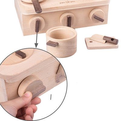 Cocina de Juguete de Madera con Accesorios Educativos para Niños - Image 10