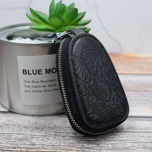 Estuche de Cuero para Llaves Estilo Retro - Colgante para Cintura