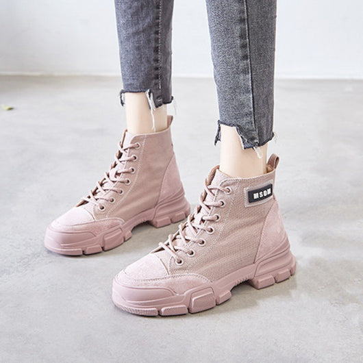 Botas Canvas Altas Versátiles para Estudiantes - Estilo Desértico - Image 8