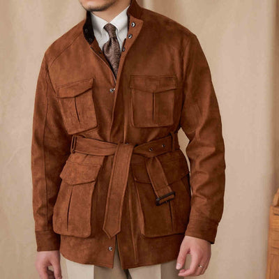 Chaqueta Vintage de Gamuza para Hombre - Casual y Profesional - Image 3