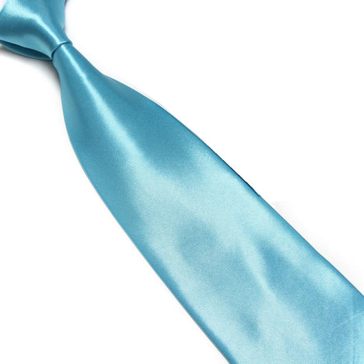 Corbata Ancha de Seda Sintética Color Sólido para Bodas y Eventos - Image 4
