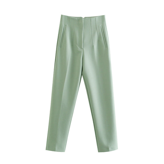 Pantalón Harem Casual de Cintura Alta con Detalle de Siete Colores - Image 20
