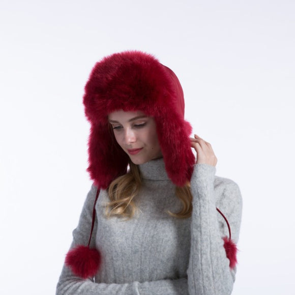 Abrigo de Invierno para Mujer Estilo Coreano con Cuello de Piel de Zorro