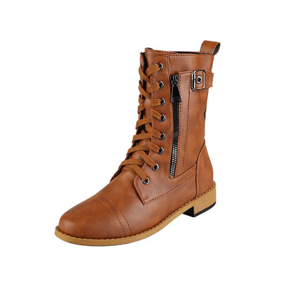 Botas Casuales para Mujer con Cierre Lateral y Cordones - Image 3